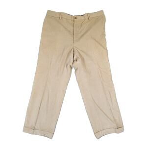 Ralph Lauren Purple Label Cropped Corduroy Pants Men's 36 x 28 Tan Made In Italy
